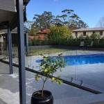 Paved entertainment area northern beaches